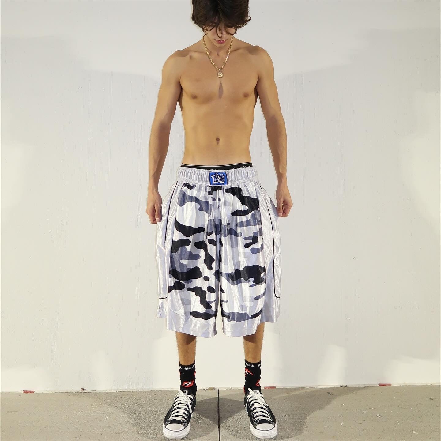 Snow Camo Hoop Shorts