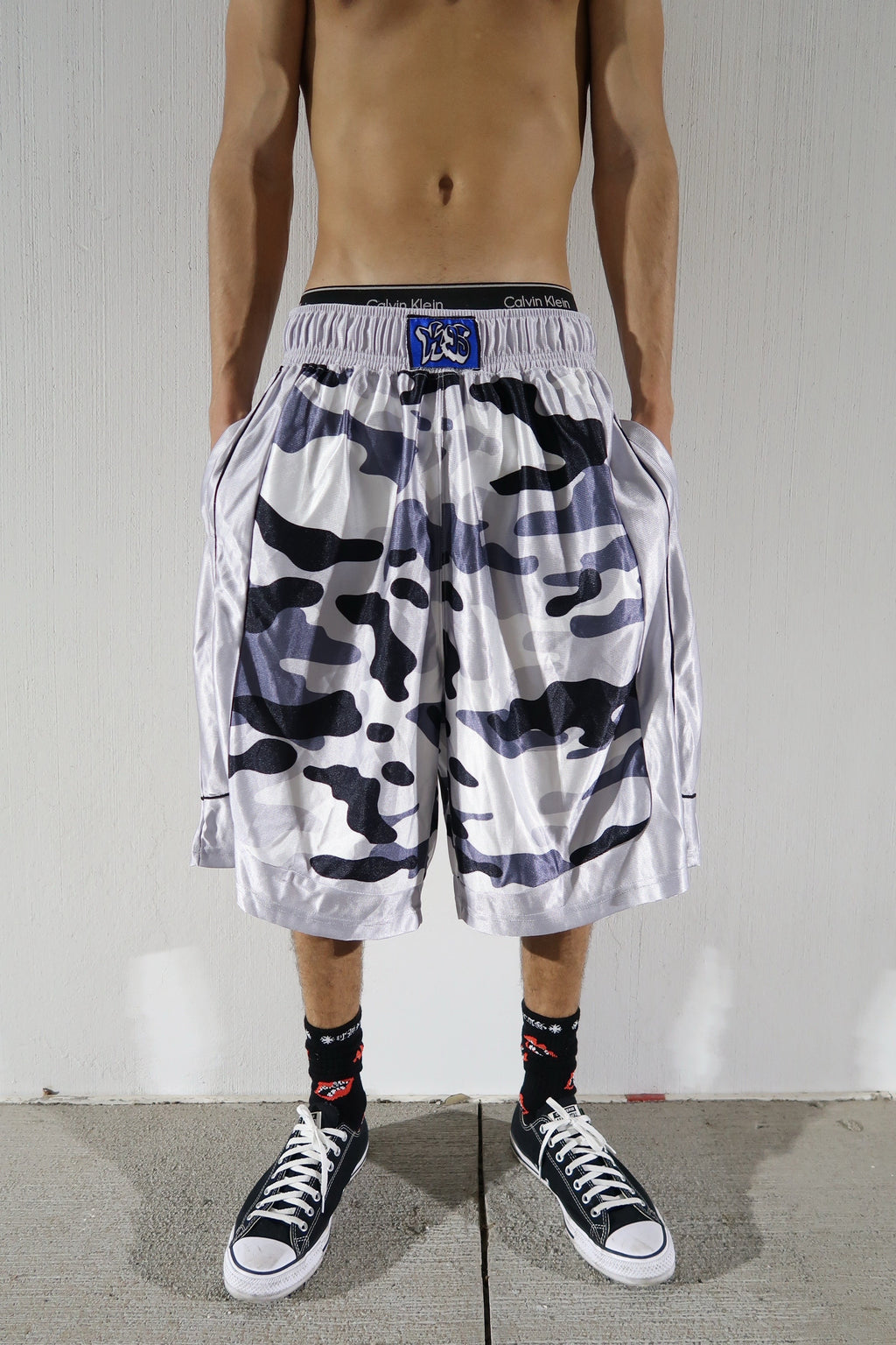 Snow Camo Hoop Shorts