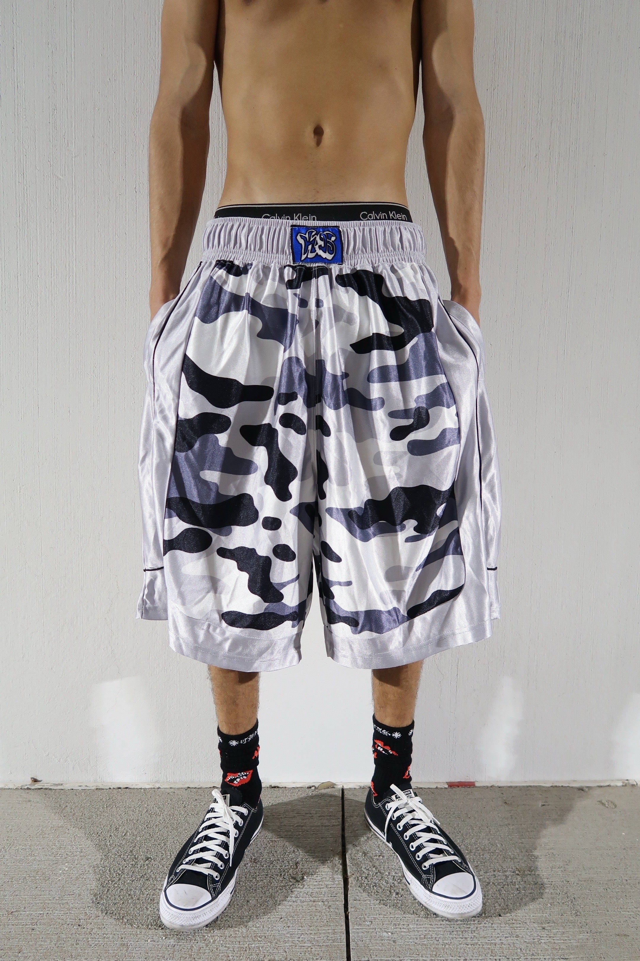 Snow Camo Hoop Shorts